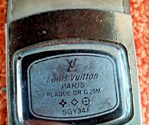 Louis Vuitton Paris Plaque Or G20M with Genuine Oem band 